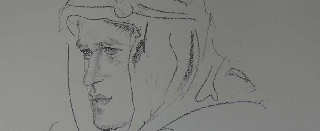 Sketch at the birthplace of Lawrence of Arabia