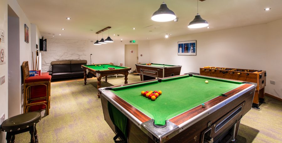 Holiday accommodation with games rooms